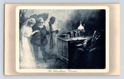 Glamour: 'Dana Gibson'. Träumen von einer Weihnachtshochzeit. Unbestellte Postkarte.