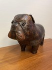 OMERSA Vintage Footstool Bulldog 55x35cm (please read)