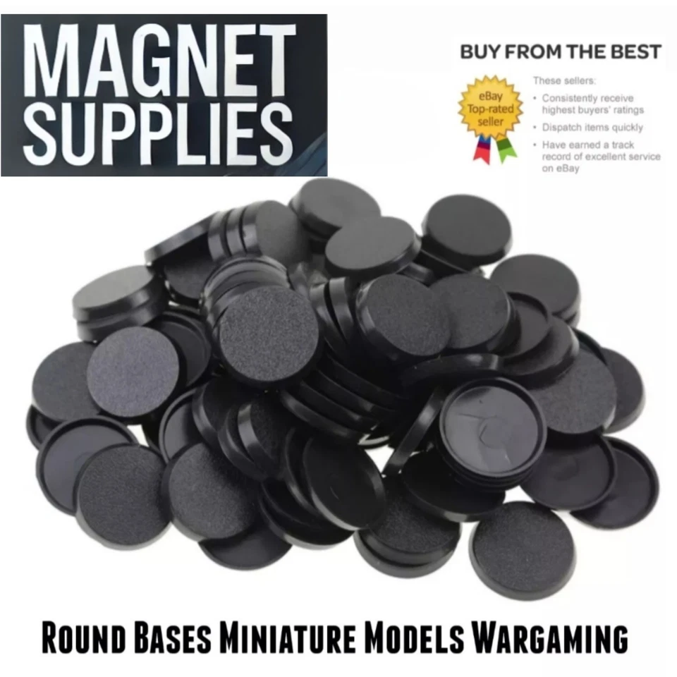 25- 70mm Round Bases Miniature Models Wargaming Warhammer 40K AoS Games Workshop