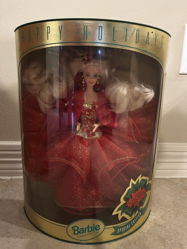1993 Special Edition Happy Holidays Barbie Doll Mattel #10824 Doll Has NRFB