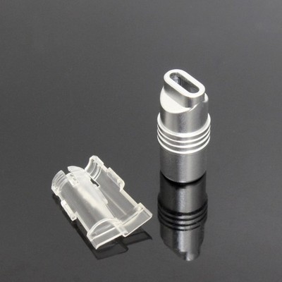 Type C USB C Connector Shell Aluminum Alloy 6mm Hole For Data Cable Repairing