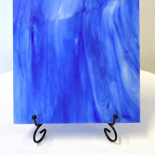 8x10 Wissmach Glasscheibe 118D - dunkelblauer Opal - Buntglas & Mosaikglasscheibe  - Bild 2 von 4