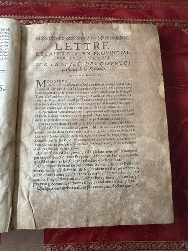 Pascal, Blaise Les Provinciales Édition originale de 1657 - Picture 2 of 24