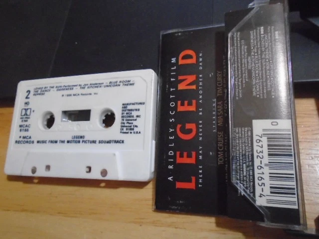 RARE OOP Legend CASSETTE TAPE soundtrack 86 TANGERINE DREAM score roxy music YES - Image 2 of 2