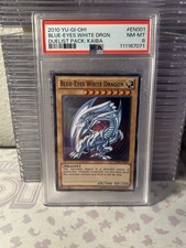 Yu-Gi-Oh! Blue-Eyes White Dragon DPKB-EN001 - Super Rare Unlimited - PSA 8