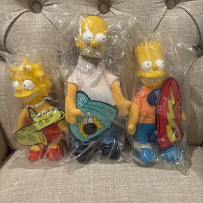 Simpson s Lot of 3- 1990 Burger King The Simpsons Dolls - Homer, Lisa, Bart