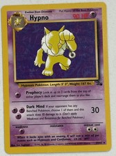 Hypno 23/62 Vintage Rare Fossil Unlimited Pokémon Card LP