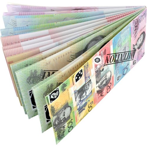 Assorted Australian Money Notepad 50 Sheet Fake Currency Memo Pad - Picture 3 of 4