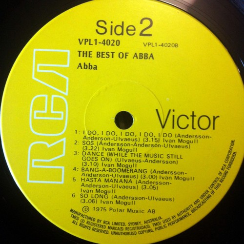 ABBA - The Best Of ABBA-1975 (VG+/[VG+) - "Vinyl Record" - Picture 4 of 5