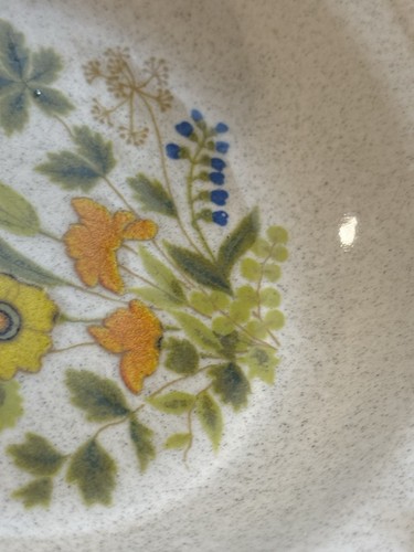 5 Pc Specked Stoneware Mikasa Garden Club Fresh Floral Soup Cereal Bowls EUC - Picture 3 of 19