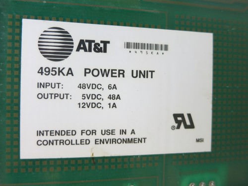 AT&T PWPQAC8AAB Power Unit 495 KA S1:8 Board Telecommunications Card Supply - Picture 5 of 5
