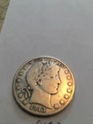 1913 d barber half dollar vg plus
