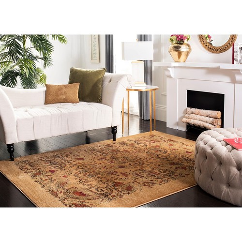 Lyndhurst Collection Area Rug - 9' x 12', Beige & Multi, Traditional Paisley ... - Picture 3 of 5
