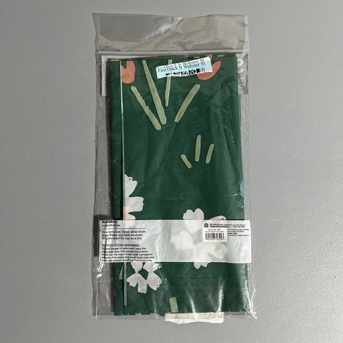 Cubierta de mesa desechable verde floral de Pascua Spritz Spring, 53"x108" suministros para fiestas - Imagen 5 de 7