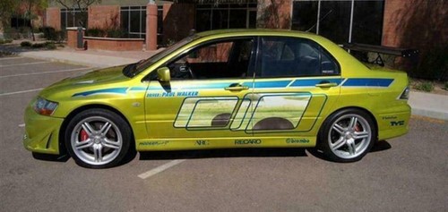 FAST AND FURIOUS FITS Mitsubishi Lancer Evolution VII CAR VINYL DECAL SET - Picture 2 of 4