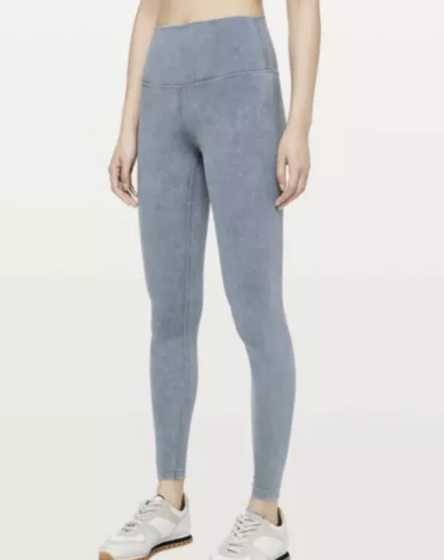 Lululemon Wunder Under High-Rise Pants - Blue Acid Wash Blue Noon