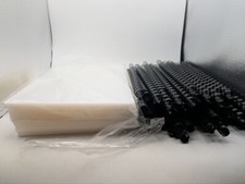 Comb Binding Spines And Plastic Sheets Lot Mixed NIB Book Binding Supplies ON12