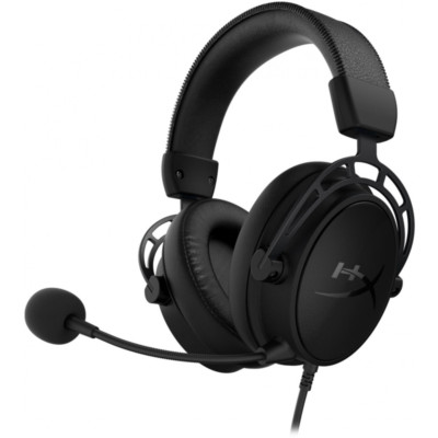HP HyperX Cloud Alpha Red, Wired, Gaming Headset, Microphone, Black