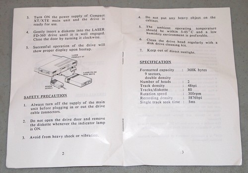 Neu! NOS! Vintage 1987 V-TECH "Laser" #FD-360 5,25" "FLOPPY DISK DRIVE" #32113 Apple - Bild 6 von 9