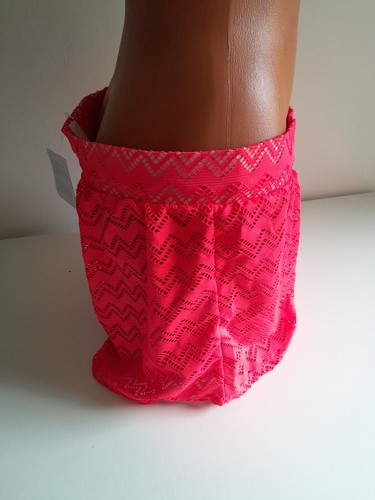 Bodyflirt Hotpants L 40 kurze Hose Spitze Shorts rosa rot Dehnbund Sommerhose - Bild 2 von 5