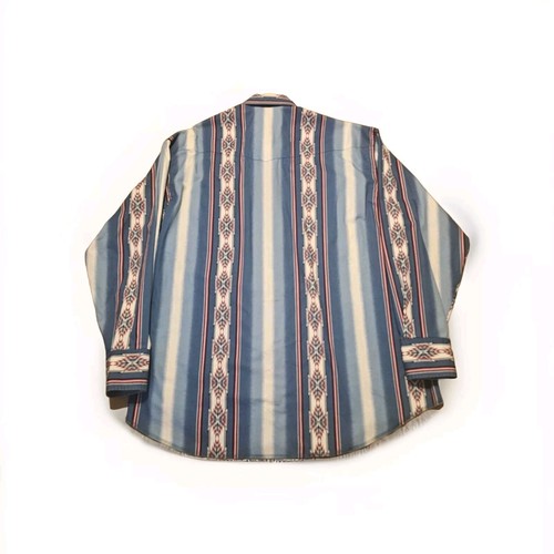 Camisa Wrangler Rara De Colección Perla A Presión Azteca Suroeste Oeste Abotonada 2XL - Imagen 2 de 8