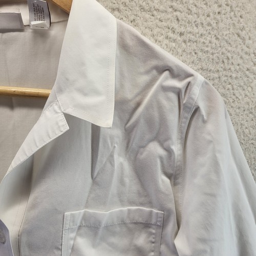 Blusa Camisa Chicos Para Mujer 1 Mediana Blanca Cuello en V Popover Elastizada Sin Planchar - Imagen 3 de 17