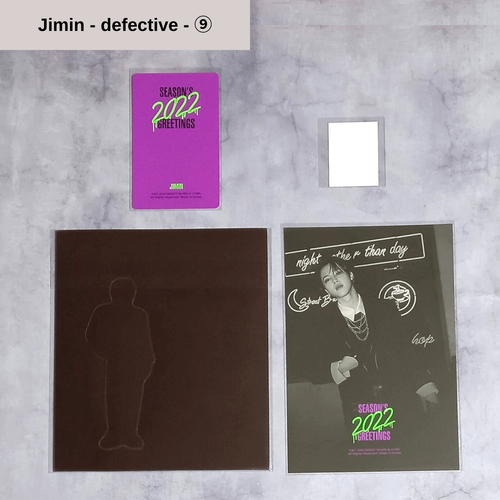 BTS 2022 Season's Greetings Paper Magnet Photo Card Postcard ID Photo - Jimin - Picture 29 of 29