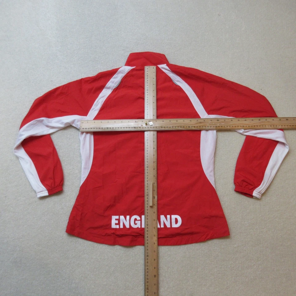 PUMA Track Jacket Womens UK 14 Red Full Zip England Athletics Top EU 42 NWT - Image 4 of 4