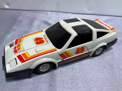 レトロなハンドルリモコンカー 1980s Radio Shack R/C Car Nissan 49 300zx Turbo White Remote