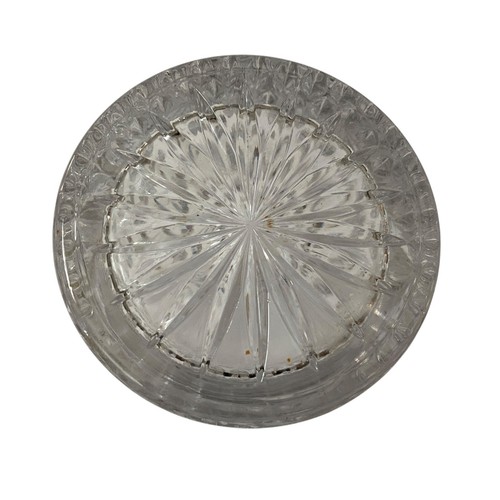 Princess House Lead Crystal Covered Jar Glass Canister Lid Highlights Germany - Picture 6 of 14