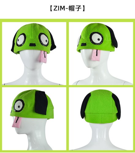 Anime Invader ZIM Cosplay Costume Characters Uniform Pajamas Set Halloween Party - Picture 14 of 17