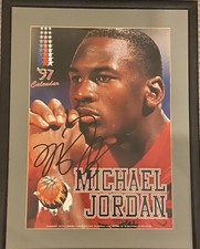 MICHAEL JORDAN AUTHENTIC HAND SIGNED CALENDAR PICTURE UK UK