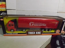 Truck King "Everyone Concentric" Diecast Red  Semi Truck & Trailer