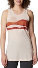 Columbia Women's Daisy Days Graphic Tank Top Sz S Orange & Cream Activewear