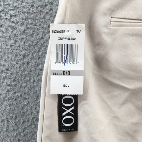 Xoxo Bootcut Trouser Dress Pants Womens 0 (Actual 29X32) Beige Low Rise Zip NEW - Picture 15 of 20