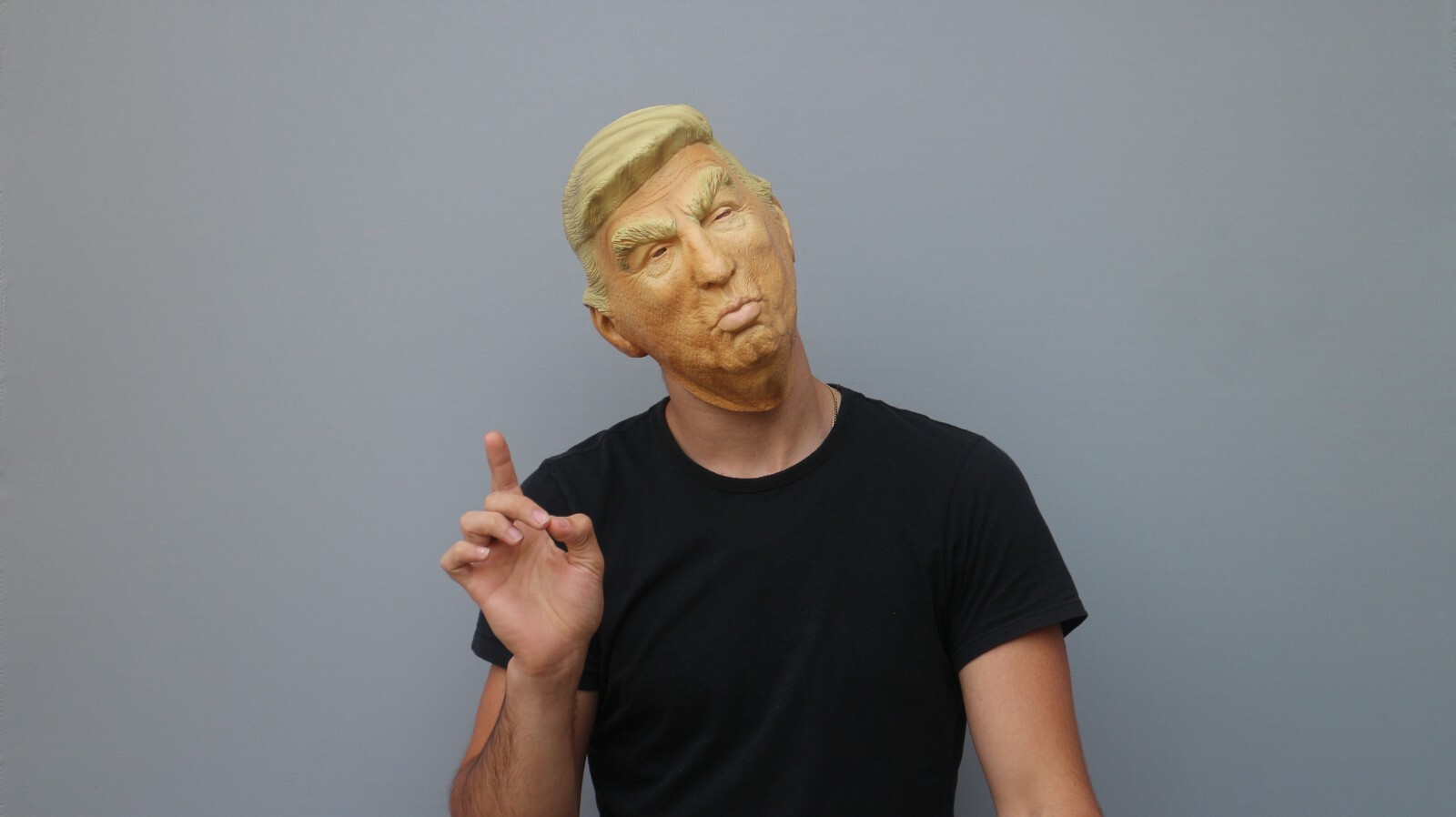 Trump Pout Halloween Cosplay Latex Mask by Ghoulish Productions - Picture 2 of 7