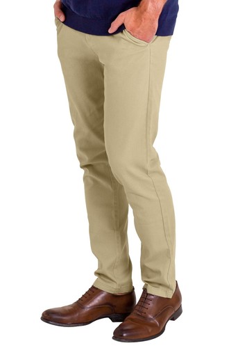 Mens Chino Stretch Pants Slim Fit Casual Cotton Skinny Trouser Dress Pants 30-40 - Picture 20 of 90