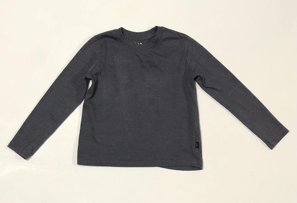 Lee Lot Of 4 Boy’s Shirts (2) Short (2) Long Sleeve - Size 5 M Gray, Navy Blue - Image 2 of 4