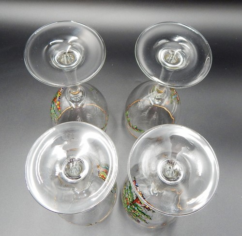Vasos de agua Spode árbol de Navidad vino copas adorno dorado juego de 7 1/2 pulgadas conjunto de 4 - Imagen 11 de 13