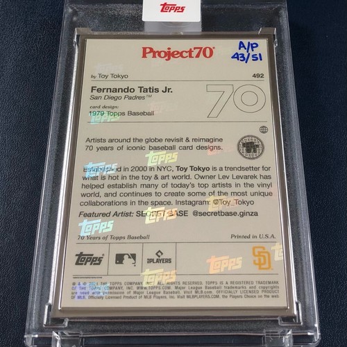 2021 Topps Project 70 Artist Proof #/51 Hand-numbered (You Pick) Ohtani, Judge.. - Picture 50 of 60