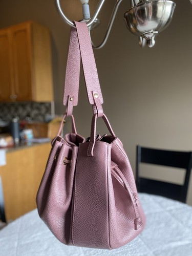 Valentina Fiore pink women's clutch bag, made in Italy with genuine leather. - Picture 3 of 8