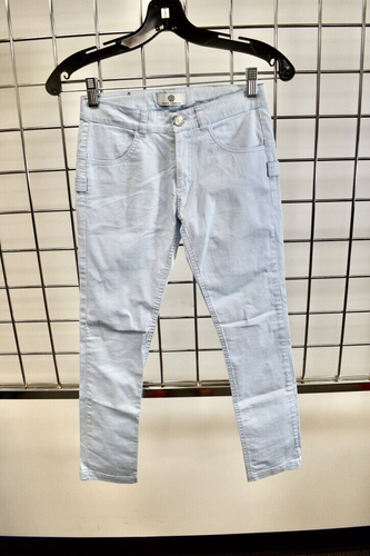 Young Versace Light Blue Cotton Low Rise Size 24 Waist Youth On Sale ry - Picture 1 of 7