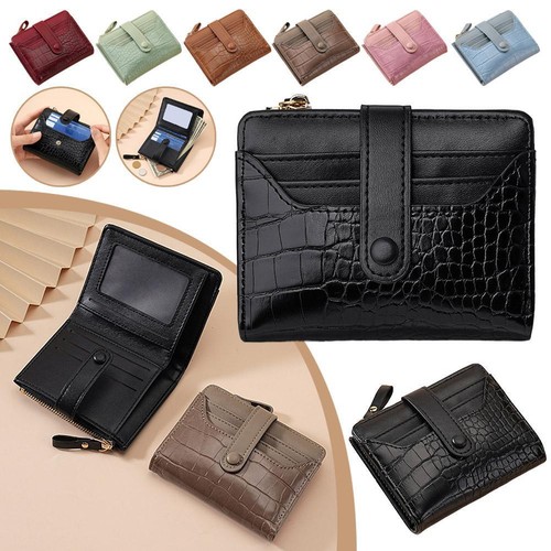Women's Short Small Money Purse Wallet Ladies PU Folding Coin Card Holder H G8Q5