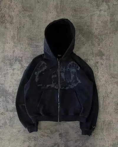 Sudadera con Capucha Hombre Y2k Gótico Streetwear Hombres Hip Hop Streetwear Harajuku Patrón Gótico - Imagen 14 de 27