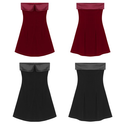 Women Bodycon Neckline Maxi Party Dress Cocktail Clubwear Velvety Nightwear - Bild 2 von 22