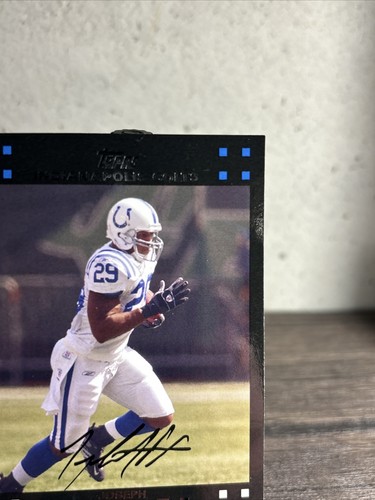 Joseph Addai Indianapolis Colts 2007 Topps Auto Dogs Silver ๐ Legend HB#29-NM!! - Picture 3 of 8