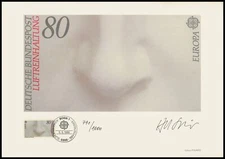 ART-EDITION 1986 GERMANY 1279 EUROPA CEPT AIR PURIFICATION -  Ltd. 1.000!!