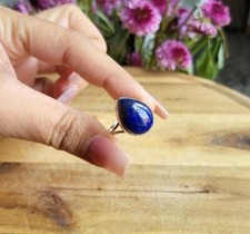 Lapis Lazuli Silver Ring , 925 Sterling Silver Ring ,Handmade Silver Ring