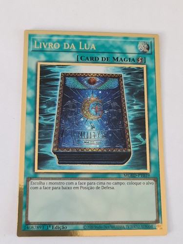 Book of Moon●YUGIOH●MGED●PREMIUM GOLD RARE●PORTUGUESE●1st EDITION●NM #07341 - Picture 1 of 2