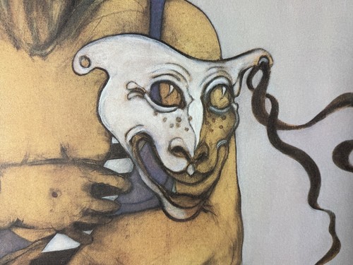 Ramon Santiago, GEVA Theater, "Masks/Geva", seltener handsignierter großer Kunstdruck Exc - Bild 11 von 14